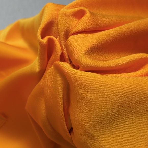 ASOS Design orange satin cut out sleeveless tie back midi dress - Picture 10 of 14